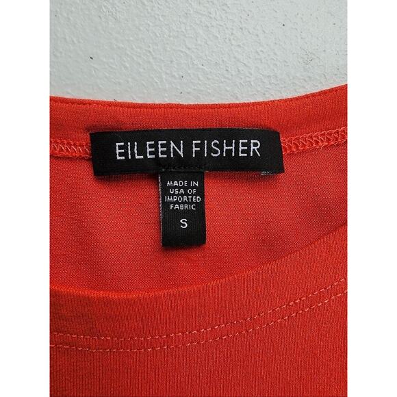 Eileen Fisher Shirt Womens Small RDLOR Long Sleeve Rayon Stretch Made USA Top - Picture 13 of 16